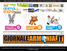 Tablet Screenshot of giornalearmonia.it